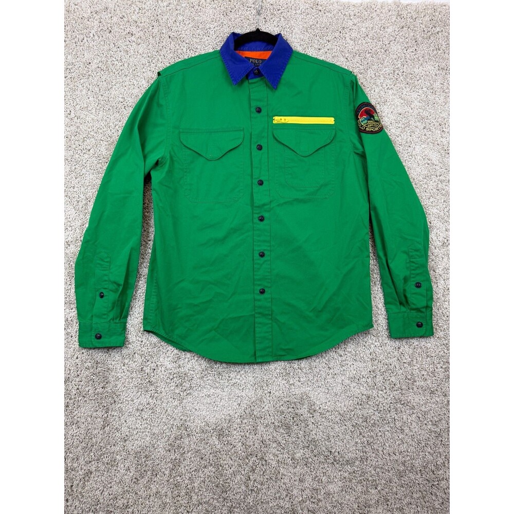 Polo Ralph Lauren Men's Chroma Green Classic Fit Long Sleeve Shirt size S